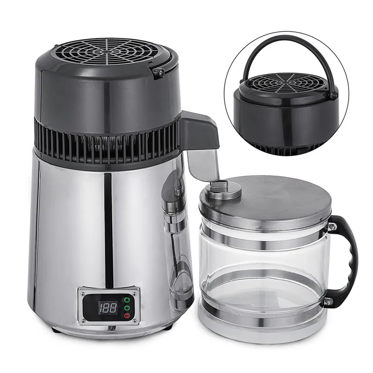 Temperature-Adjust 750W 4L Pure Water Distiller