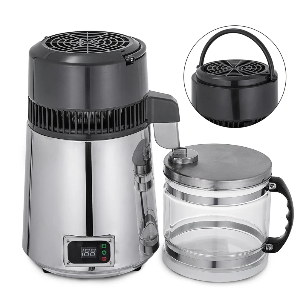 Temperature-Adjust 750W 4L Pure Water Distiller